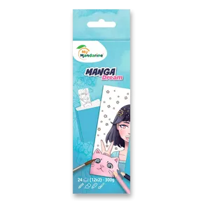 Könyvjelzős kifestőkönyv My Mandarine Manga Dream